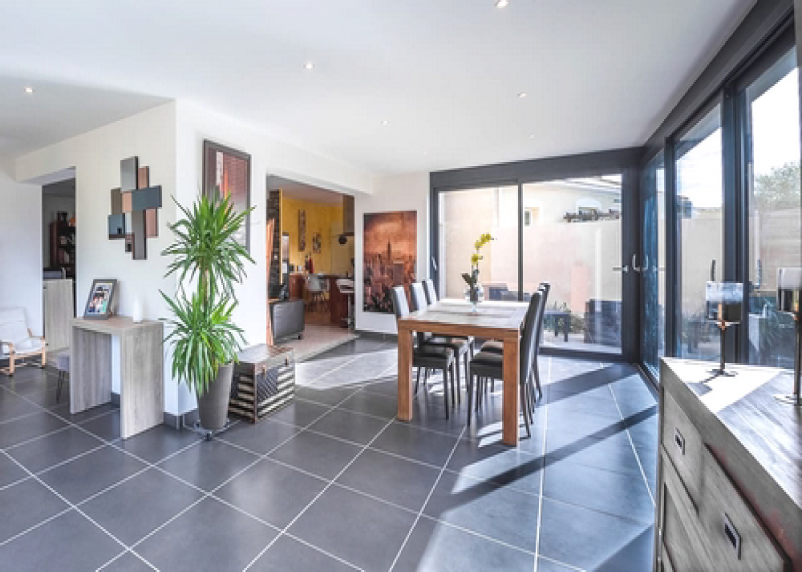 photo de l’intérieur d'une extension